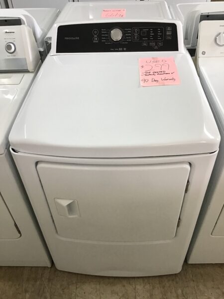 Frigidaire Electric Dryer w/ Stainless Drum