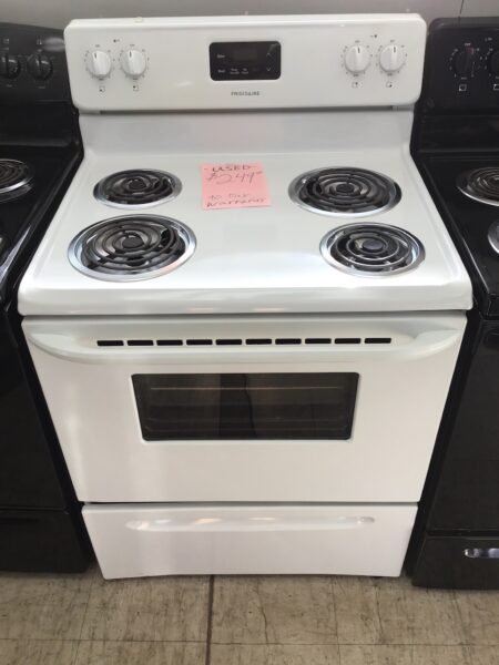 Frigidaire White Coil Top Range