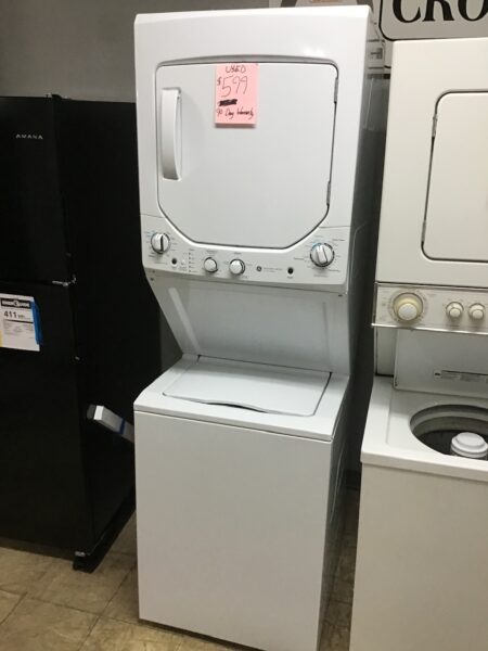 GE Apartment Size 24in-wide Stackable Washer & Dryer