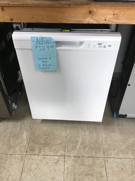 GE White 24in Dishwasher