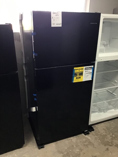 BRANDA NEW Black Amana 18CuFt Fridge