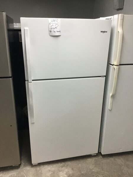 White Whirlpool 21CuFt Fridge (WRT311F)